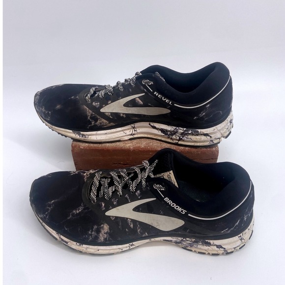Brooks DNA Revel 5‎ Rare Running Shoes Black /White Marble Print Samples Size 9 main image 4